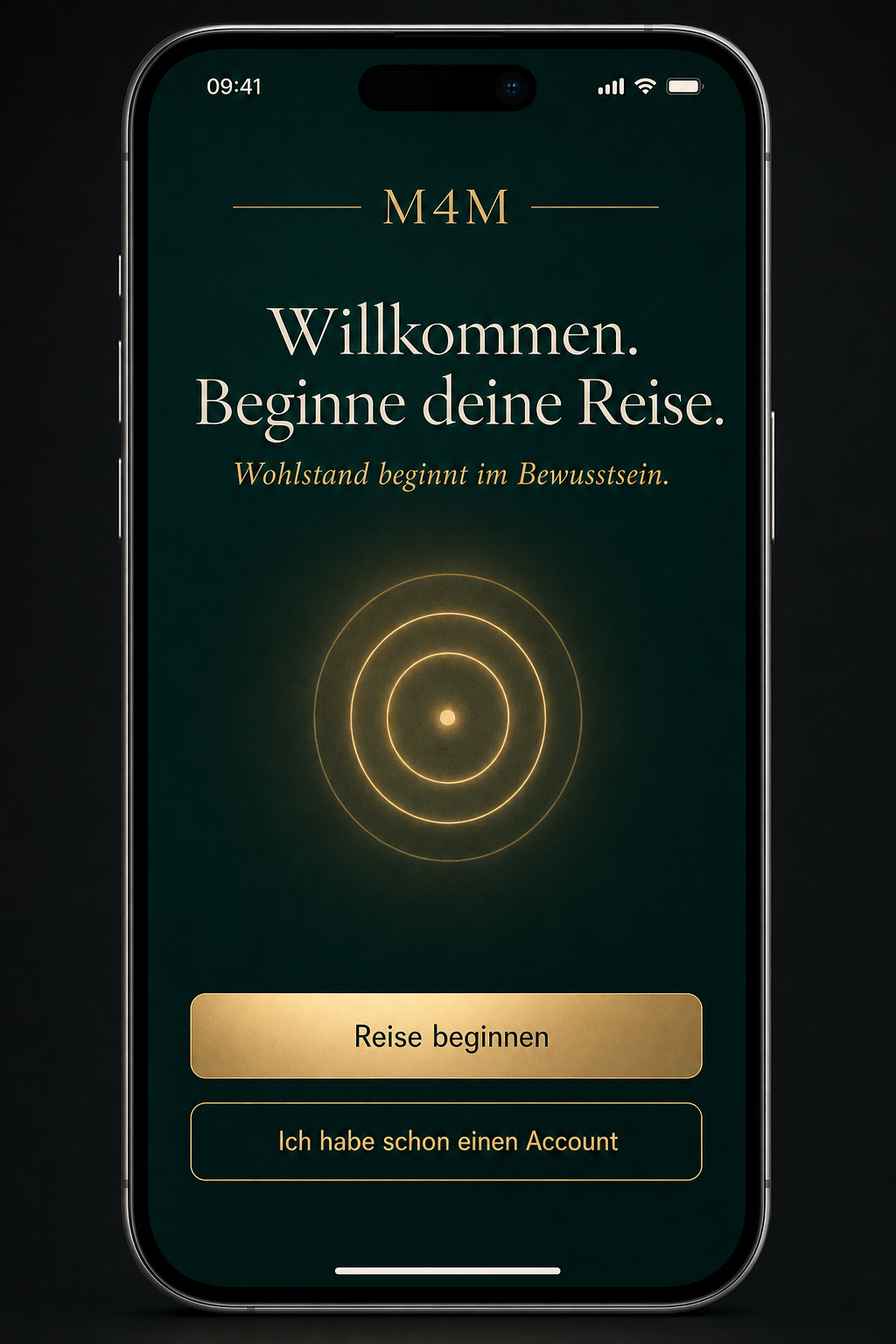 M4M App — Onboarding Screen